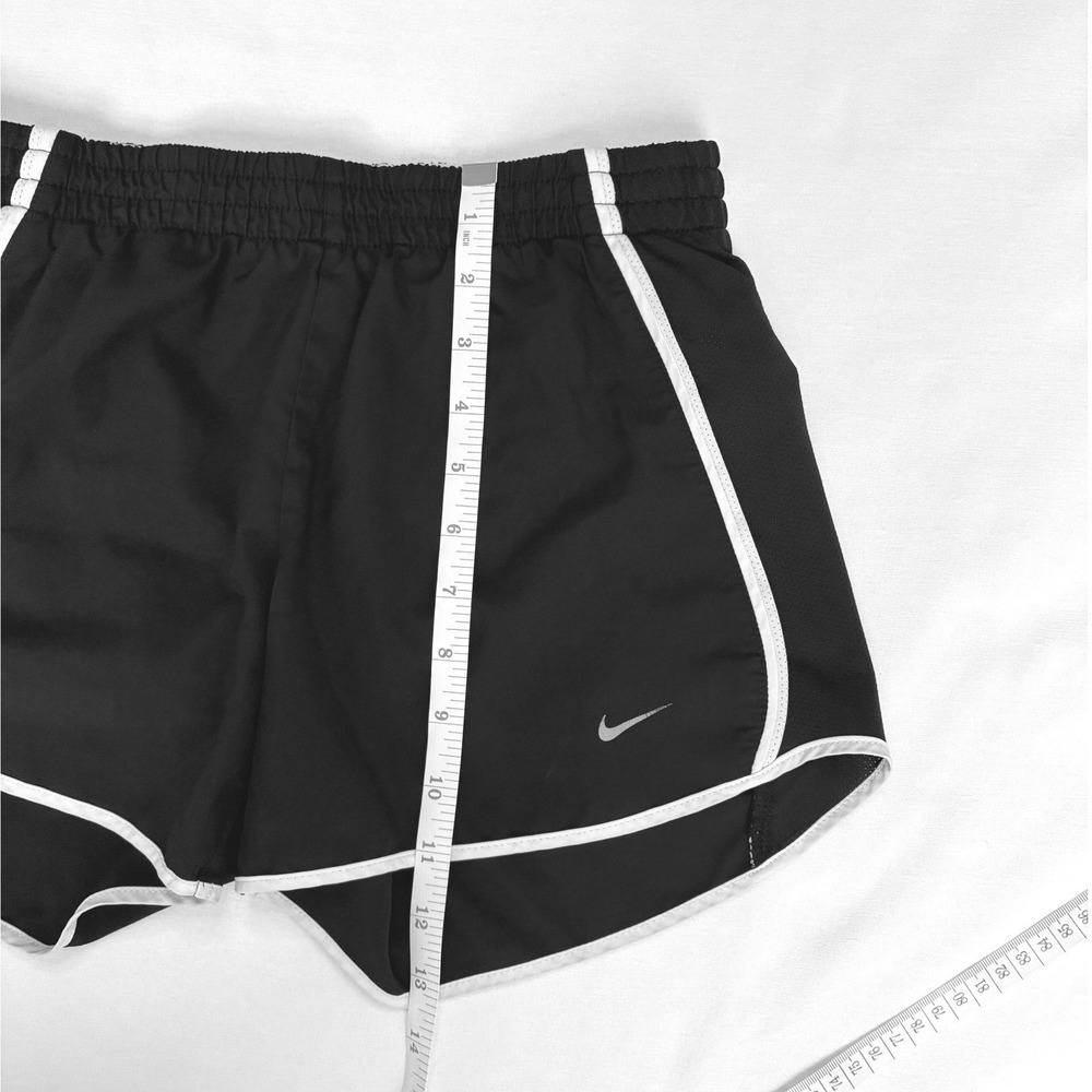 Nike Dri-FIT Shorts Black White Women's Size Small 3.75 Inch Inseam - Picture 8 of 10